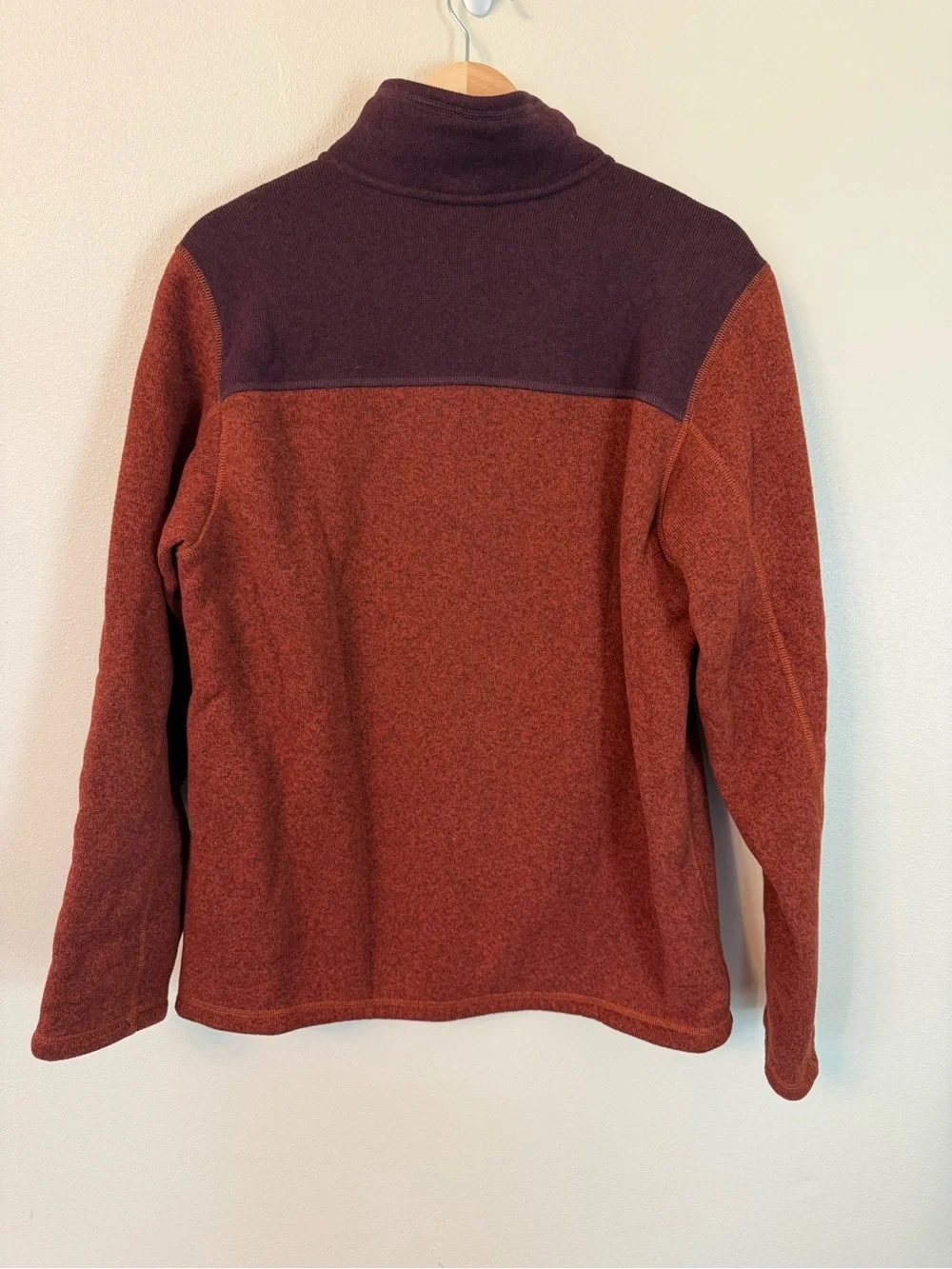 The North Face Gordon Lyons Full Zip Fleece Sweater Jacket Brandywine Orange L